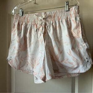 Puma Women's Athletic Shorts - White and Peach